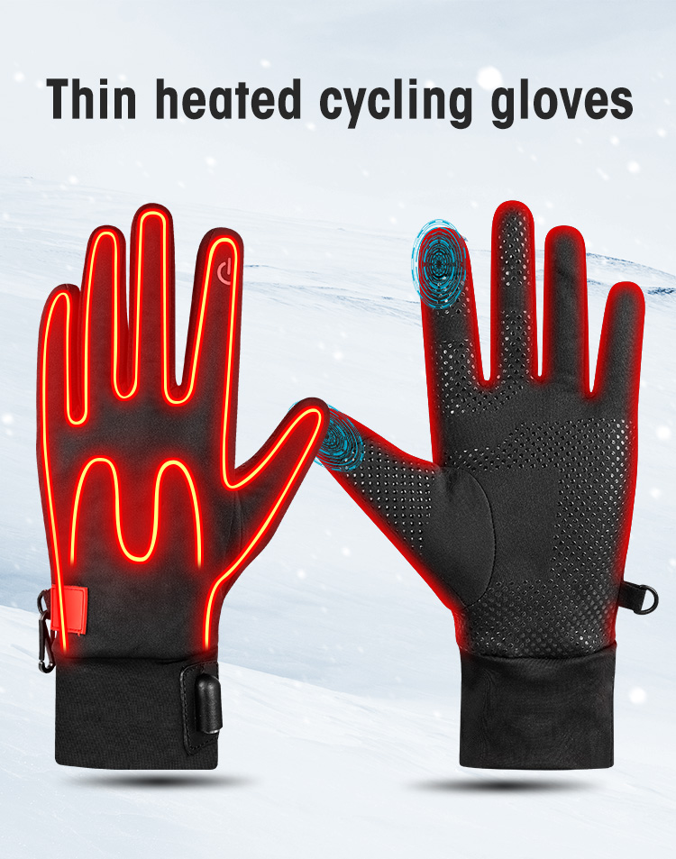 Heated Touchscreen Ski & Motorcycle Gloves
